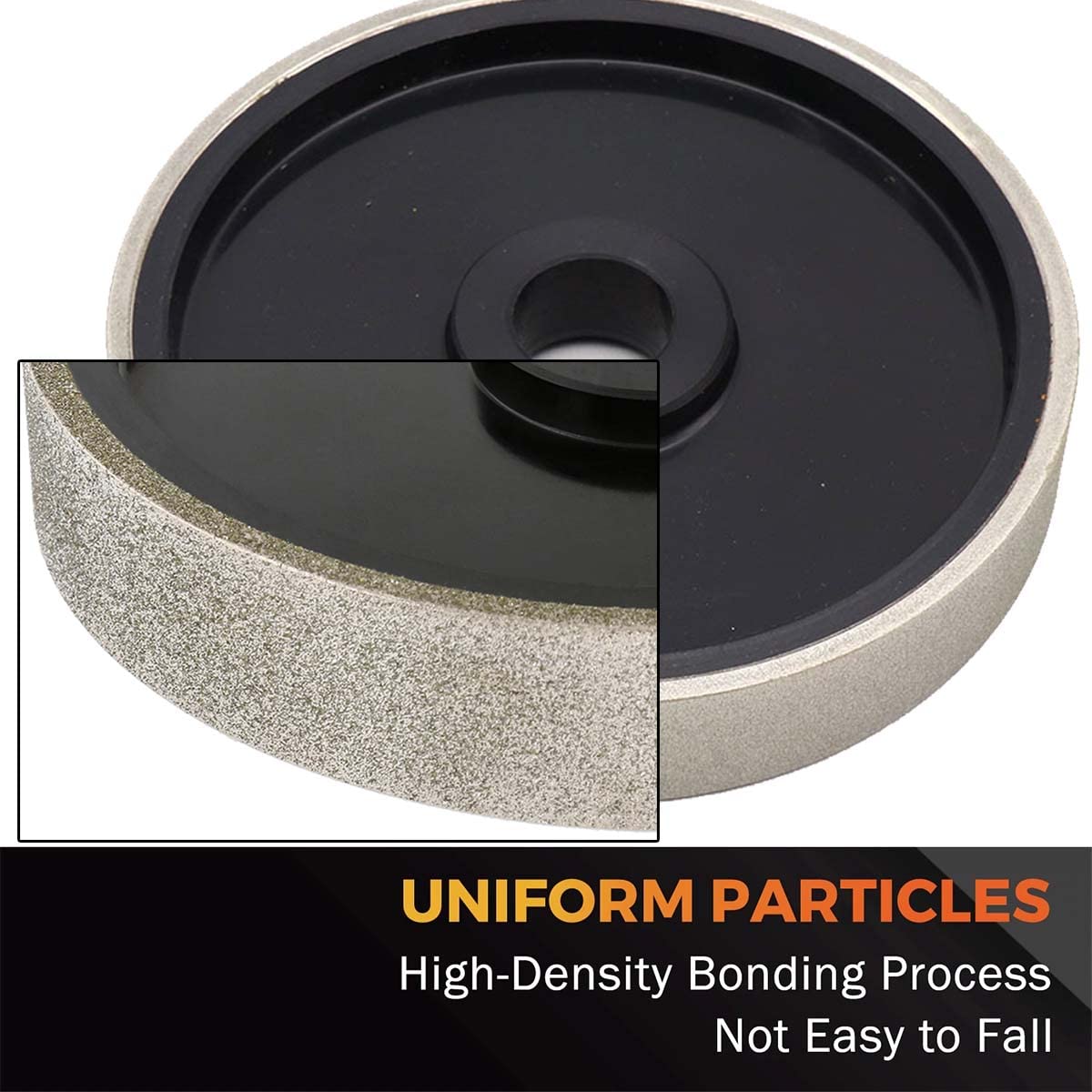 Diamond Lapidary Jewelry Grinding Wheel 6in Diamond Grinding Wheels With 1in Arbor Hole For Gem Marble Stone 120 Grit - View #9