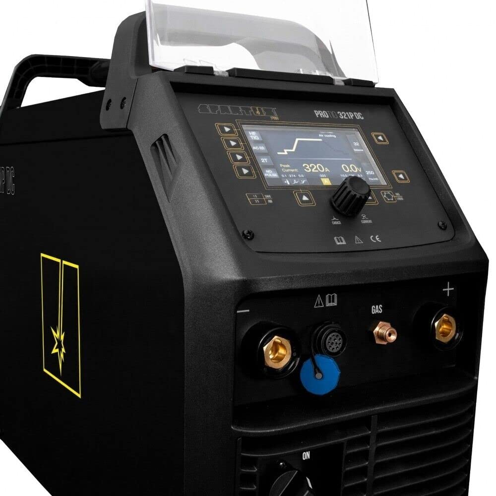 Spartus® ProTIG 321PW DC TIG Soldador Pulse 320 Amp DC LCD Soldador Acero Inoxidable Inox Enfriador