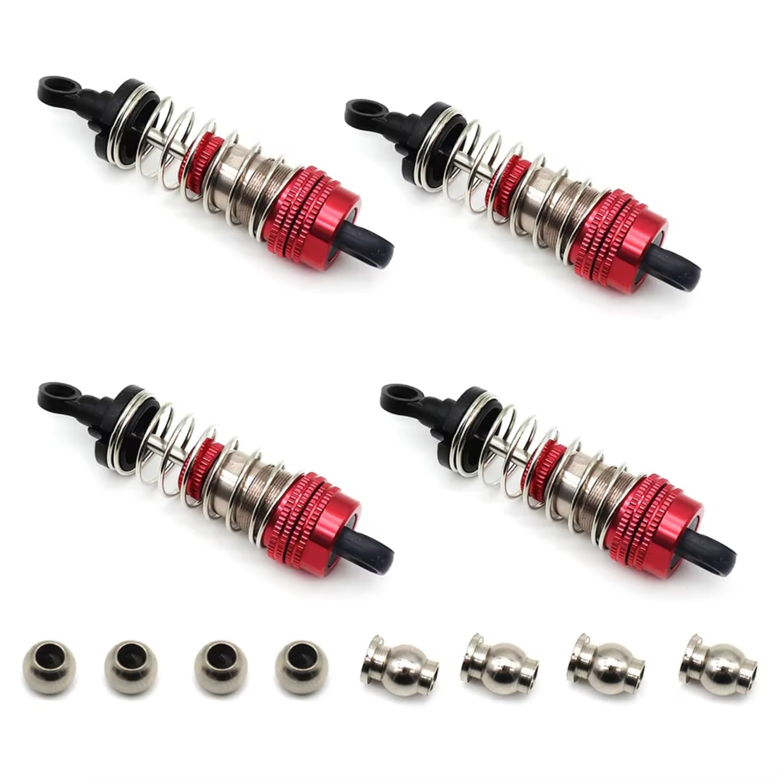Kits Amortiguador RC Para SCY 16101 16102 16103 1/16 Coche Teledirigido Con Amortiguadores Metálicos Piezas Mejora(4PCS)