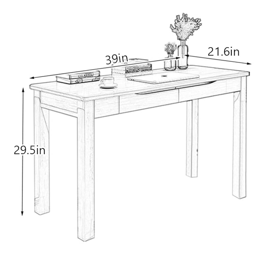 ⭐︎デスク本描き油絵⭐︎模写/F4キャンバス・台付『冬の風景ヴァロリス』 Amazon.com: YHKJLYH Writing Desk, Solid Wood Computer Desk