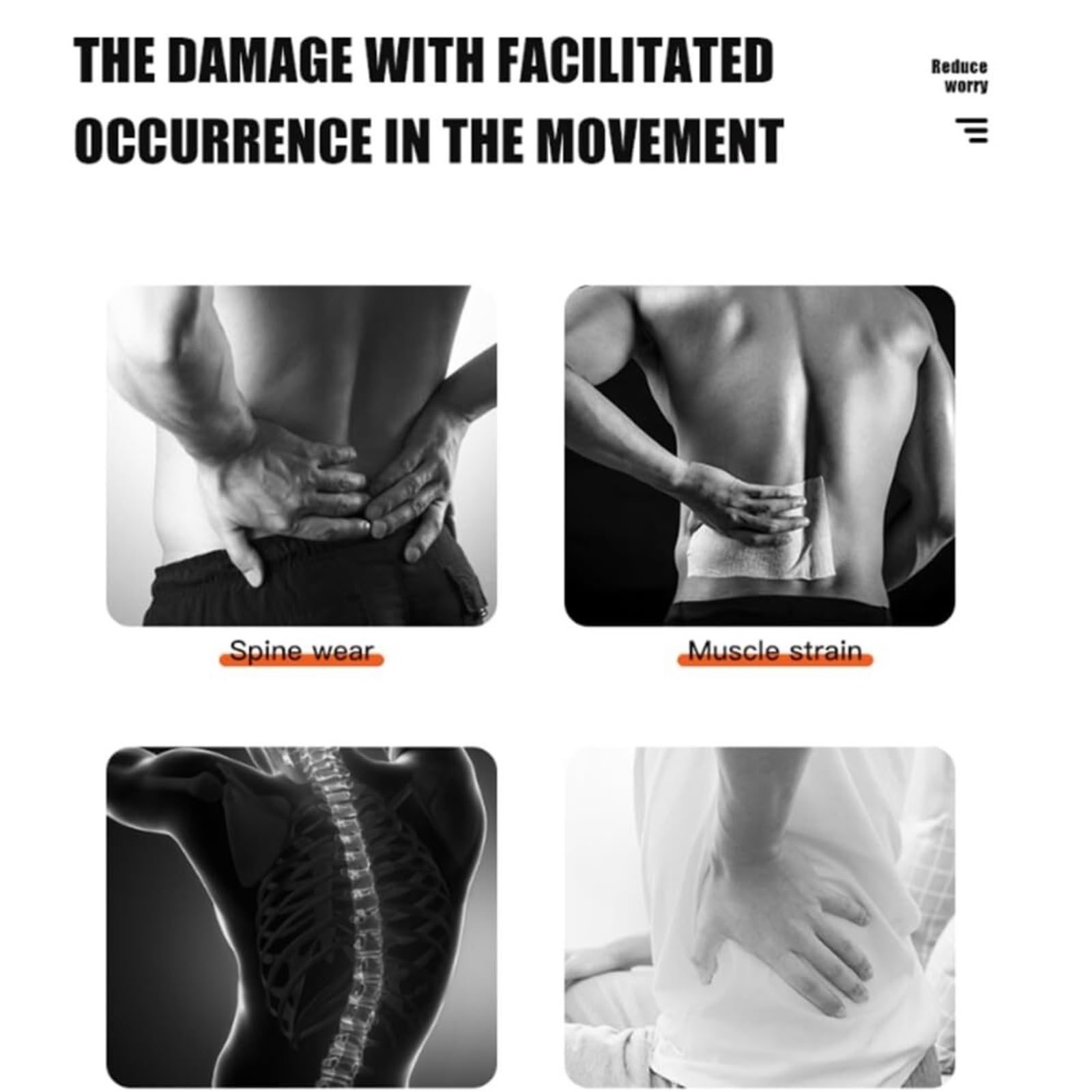 Faja Lumbar Faja Moldeadora De Abdomen, Faja De Compresión para Adelgazar El Abdomen, Faja para Hacer Ejercicio, Faja Deportiva, Faja Adelgazante Corporal Cinturón Apoyo Lumbar(Black,Large)