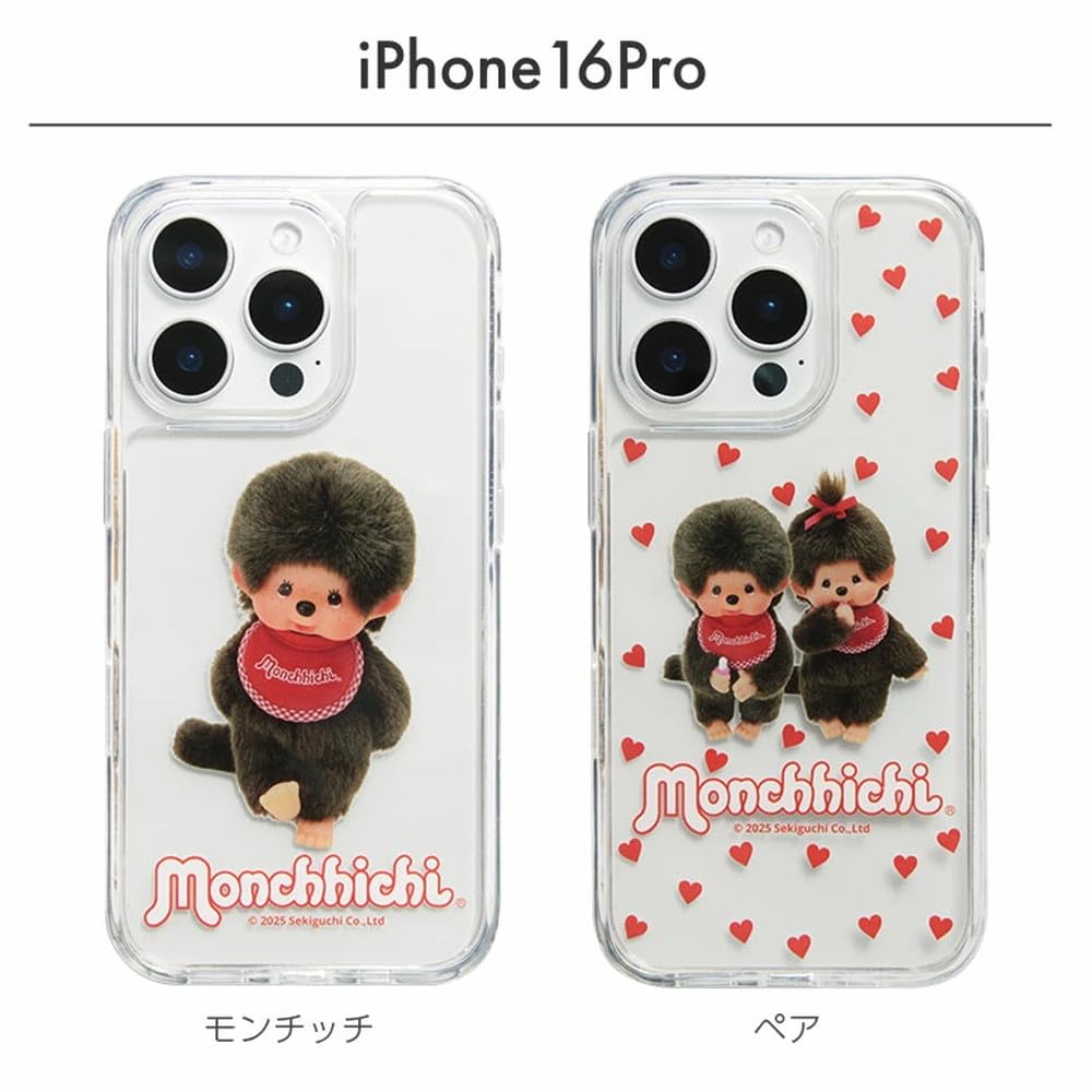 Monchhichi Sheep iPhone 16 Pro ケース GRANTHUNK] iPhone 16 Pro Case, Monchhichi, Clear, TPU Soft Cover