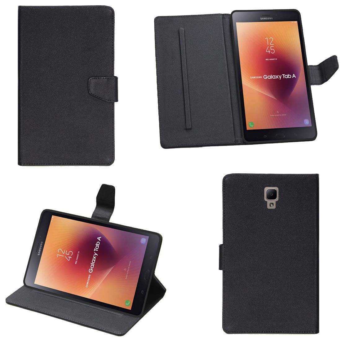Zaoma PU Leather Flip Flap Case for Samsung Tab A 8" T380 / T385 [2017 Release] Tablet. - Black (B08ZSV1QVG) Amazon Price History, Amazon Price Tracker