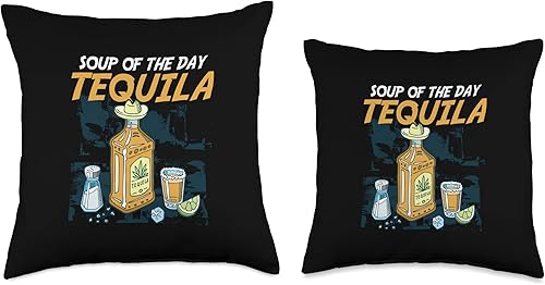 Miniatura 3 de Soup of The Day - Almohada de tequila con alcohol fuerte, 16 x 16 pulgadas, multicolor
