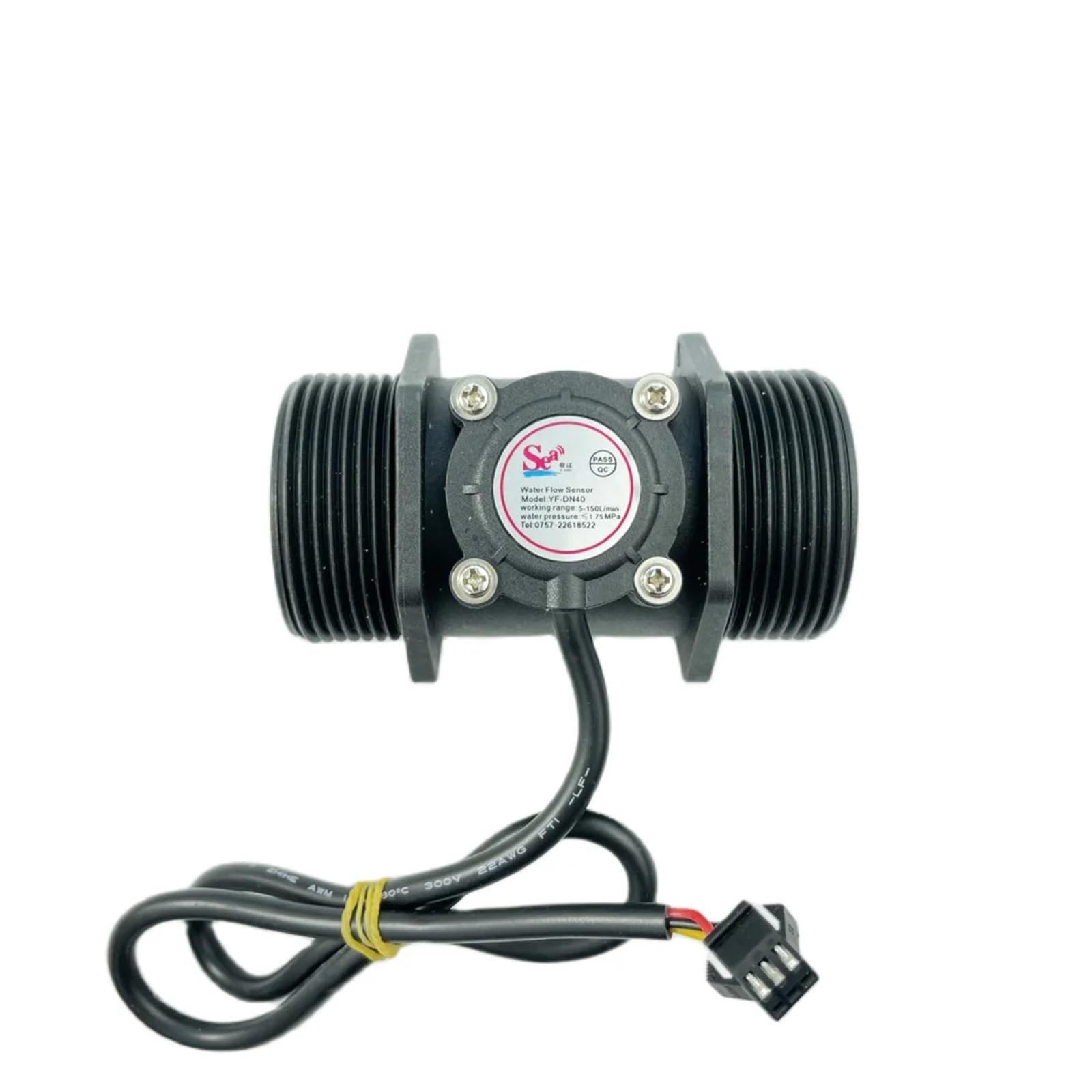 Cyfrowy przepływomierz z czujnikiem przepływu YF-DN40 5-150LPM G1 1/2" Przepływomierz turbinowy Dla różnych mediów