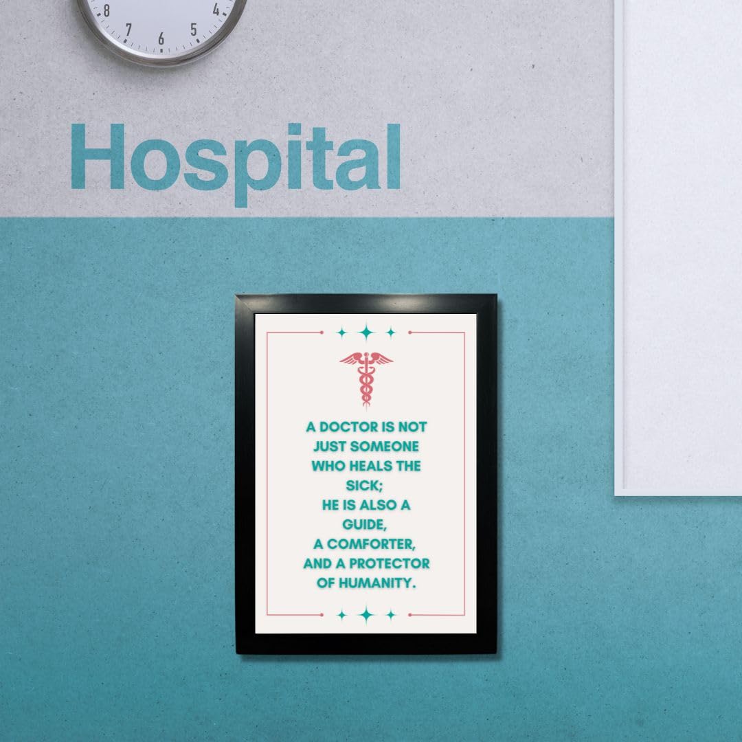 Motivational Doctor Quotes - Framed Art Print -2 Motivational Doctor Quotes - Framed Art Print -2