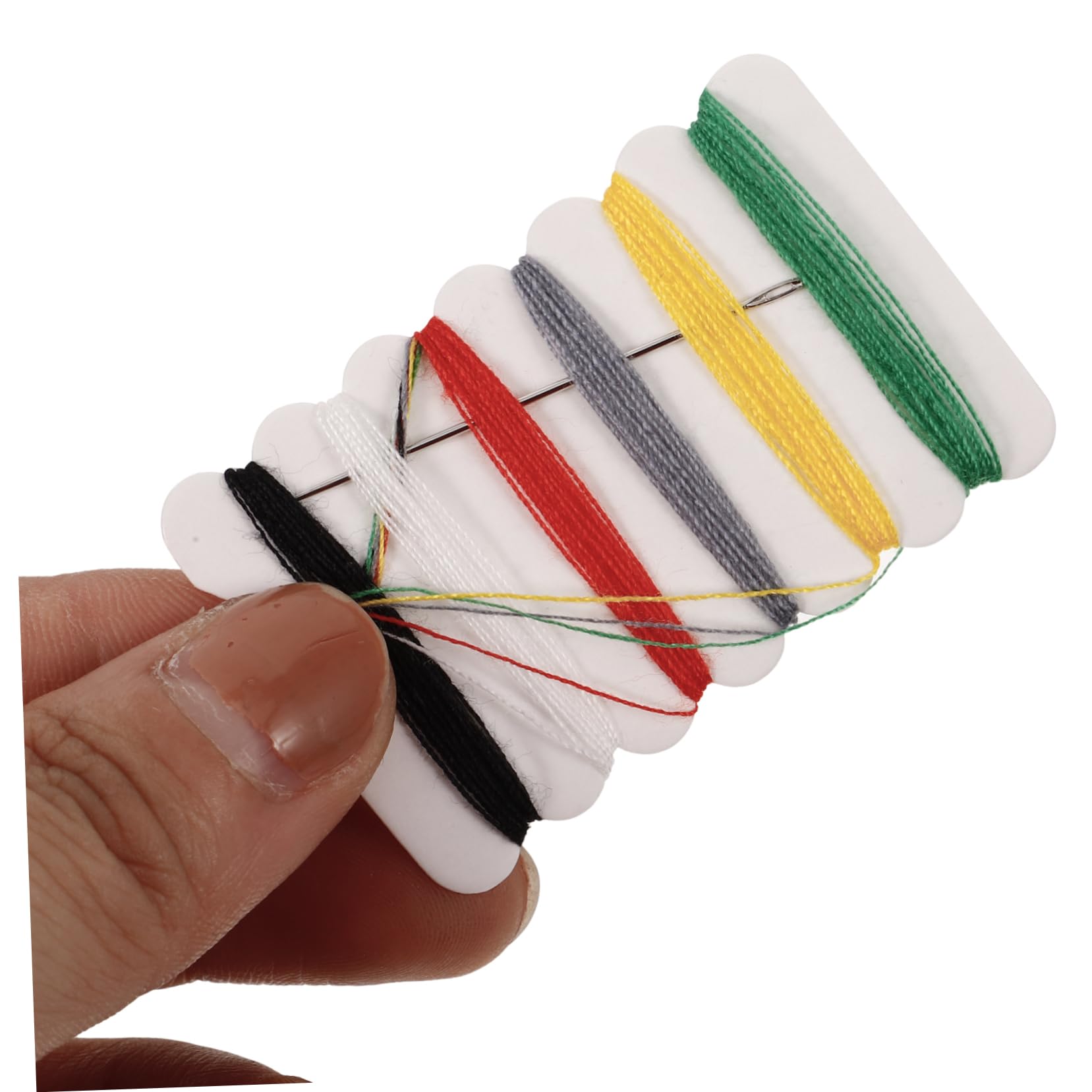 Kit de Costura Portátil 100 Piezas Botones, Agujas E Hilo | Principiantes y Madres, Uso Doméstico y Comercial, Incluye Alfileres, Formato Compacto Color Aleatorio