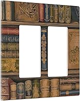 Vista 234 de Placa de pared de tortugas marinas, hierba oceánica, medusas, peces y algas marinas, placa de pared de doble palanca, cubierta de interruptor de luz