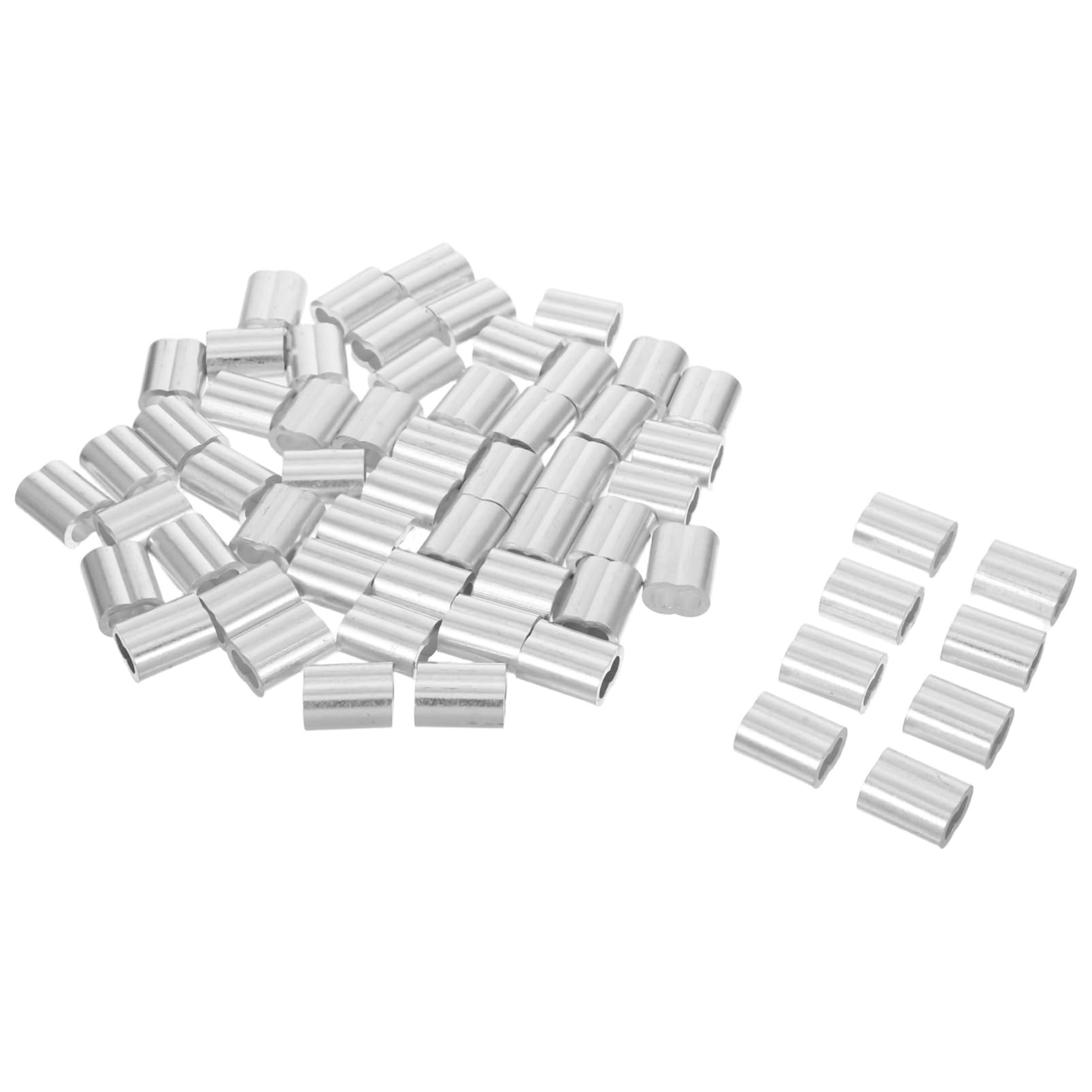 PRETYZOOM Crimp Loop Sleeve for Wire Rope 8-Shape Clamp Connector Easy Install Braided Steel Luggage Lock