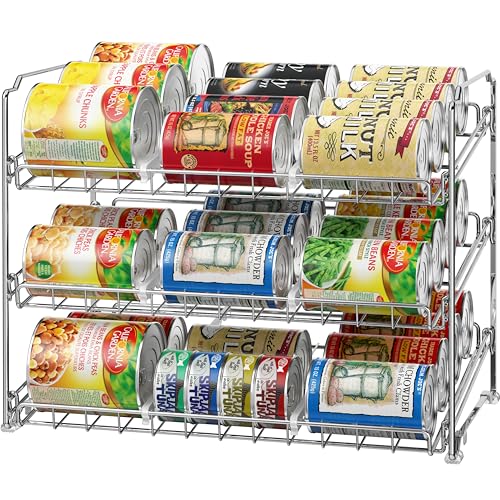 Simple Houseware Stackable Can Organizer Rack for Pantry/Cabinet – 11.5