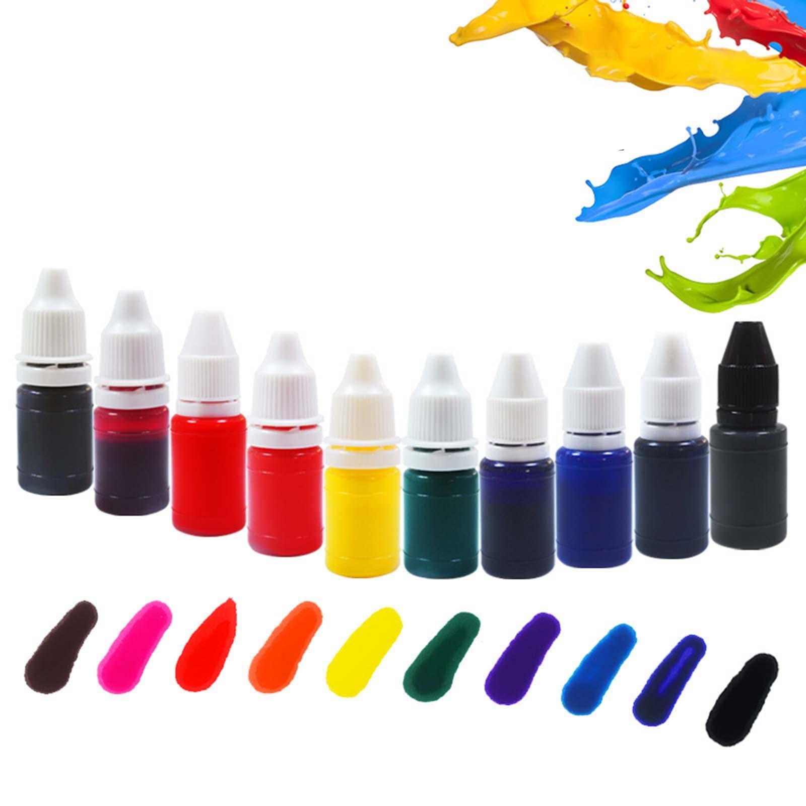10 Set 10 Stück Stempel Nachfülltinten Tinte helle Farbe Nachfülltinte schnell trocknend, Stil 4