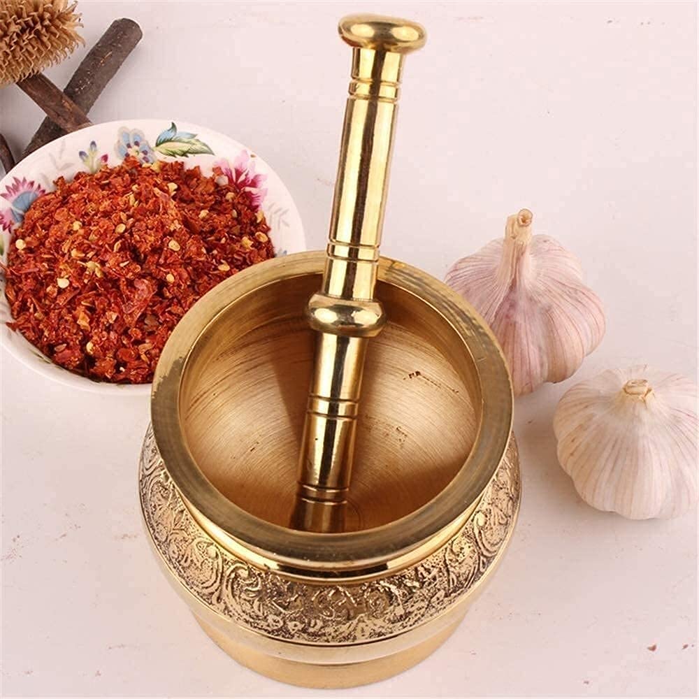 Keramik Mörser & Stößel Set 2-teilig – 6,1 Cm Durchmesser, Mit Bürste & Löffel, Für Gewürze, Kräuter, Pillen