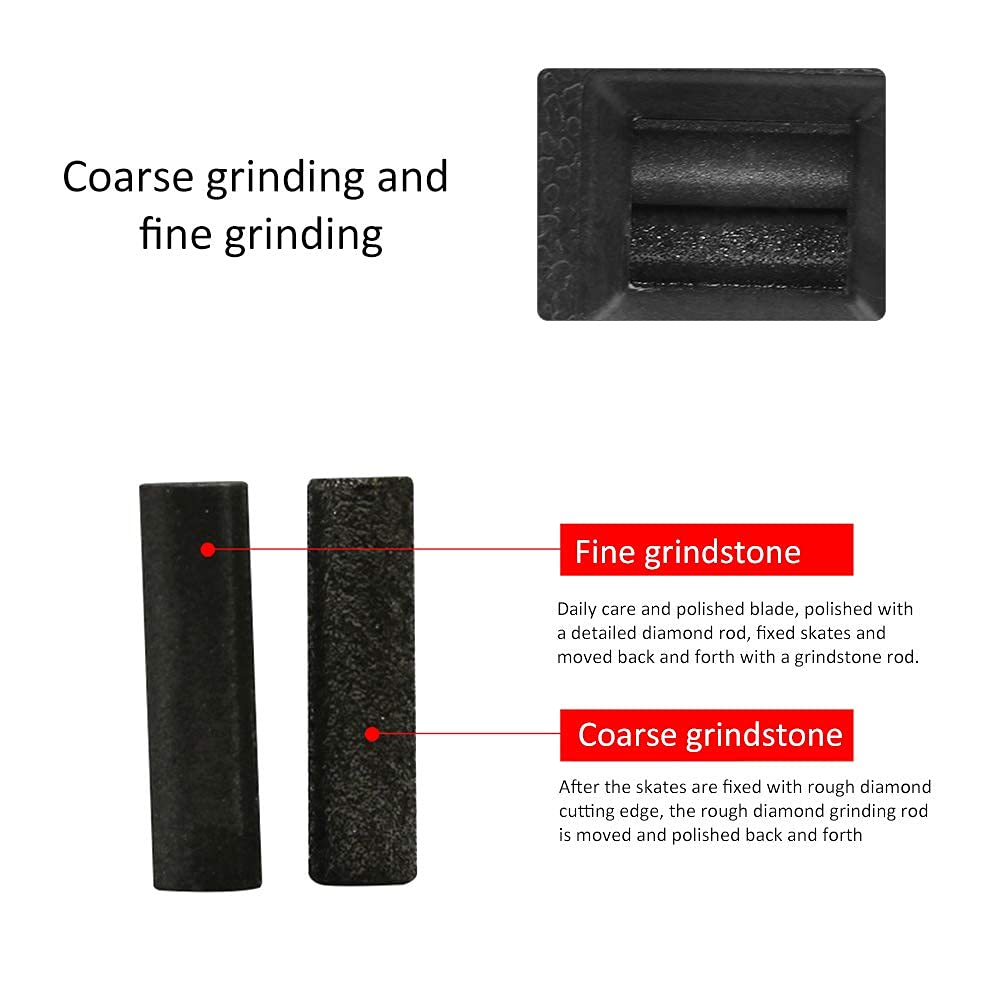 Alomejor Affilatrice per Lame per Pattini da Ghiaccio Giocatore Manuale per Lame per Strumento di Manutenzione delle Lame