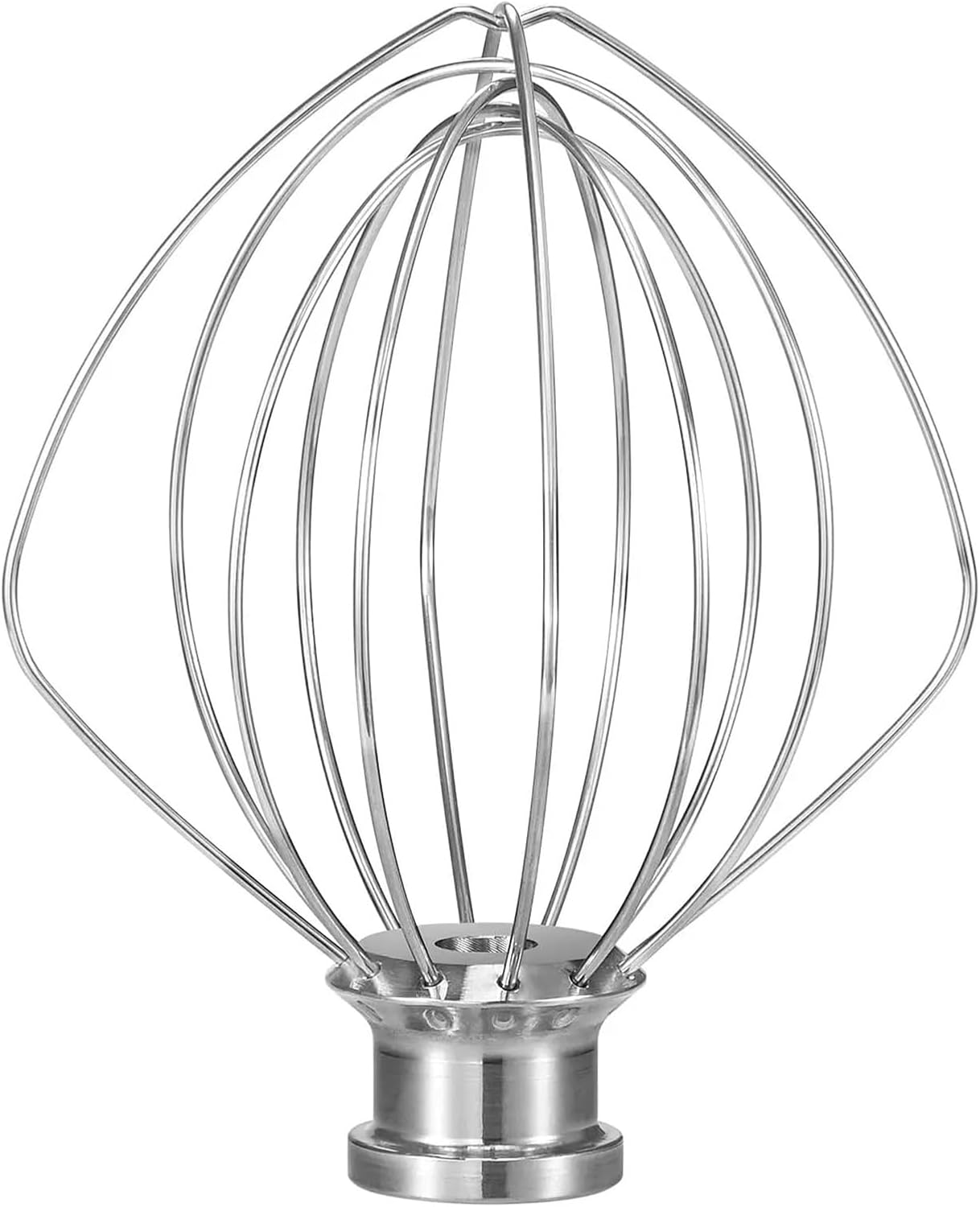 Compatible for KitchenAid, 6-Wire Stainless Steel Whisk Attachment for Tilt-Head Stand Mixer