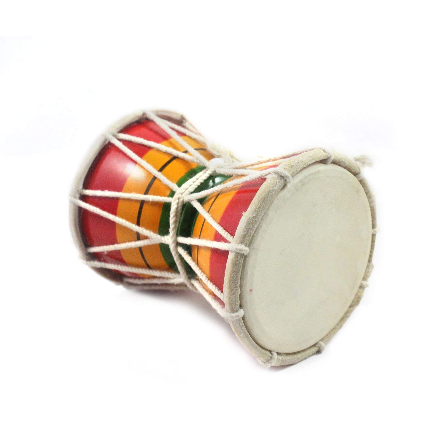 Damru Hand Percussion Instrumento musical indio hecho a mano - 5.5 pulgadas