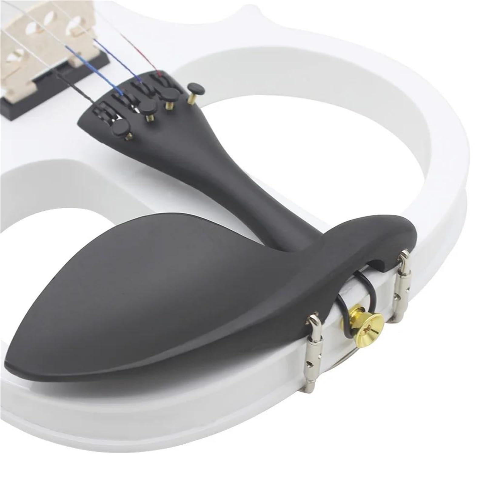 Skrzypce Elektryczne 4/4 Z Cichym Korpusem Klonowym I Futerałem Na Smyczek Kabel Słuchawkowy Akcesoria