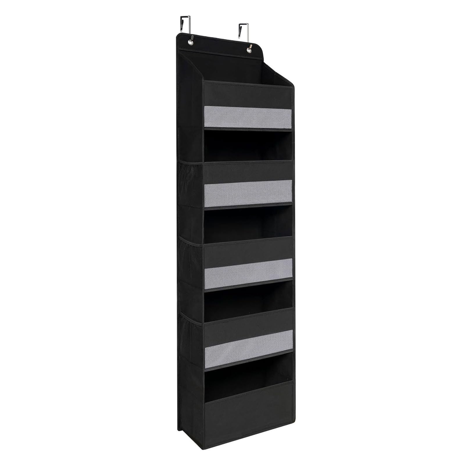 HENYGEN Foldable Fabric Hanging Storage Unit for Scarves Hats and Daily Items Compact Wardrobe Planner