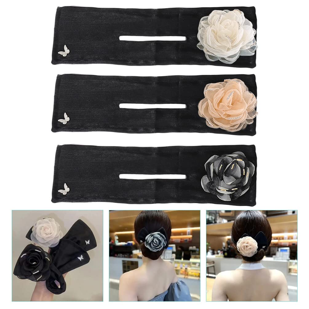 3- Teiliger Dutt- Maker Blumen- Donut- Dutt- Maker für Haare Klassische French- - Frisur Donut- Dutt Ehemalige Maker- Frisur wie gezeigt