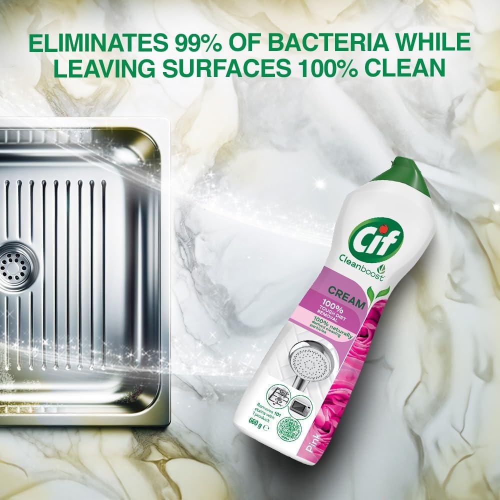 Amazon.com: Cif Pink Multi Purpose Surface Cleaner Cream with