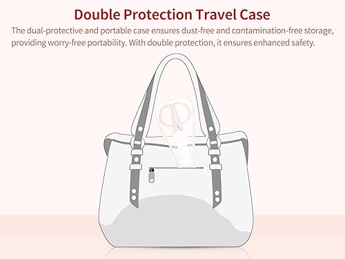 Miniatura 8 de Tijeras de cerámica para cortar alimentos para bebés, tijeras de alimentación saludables sin BPA con cubierta protectora de hoja y estuche de viaje