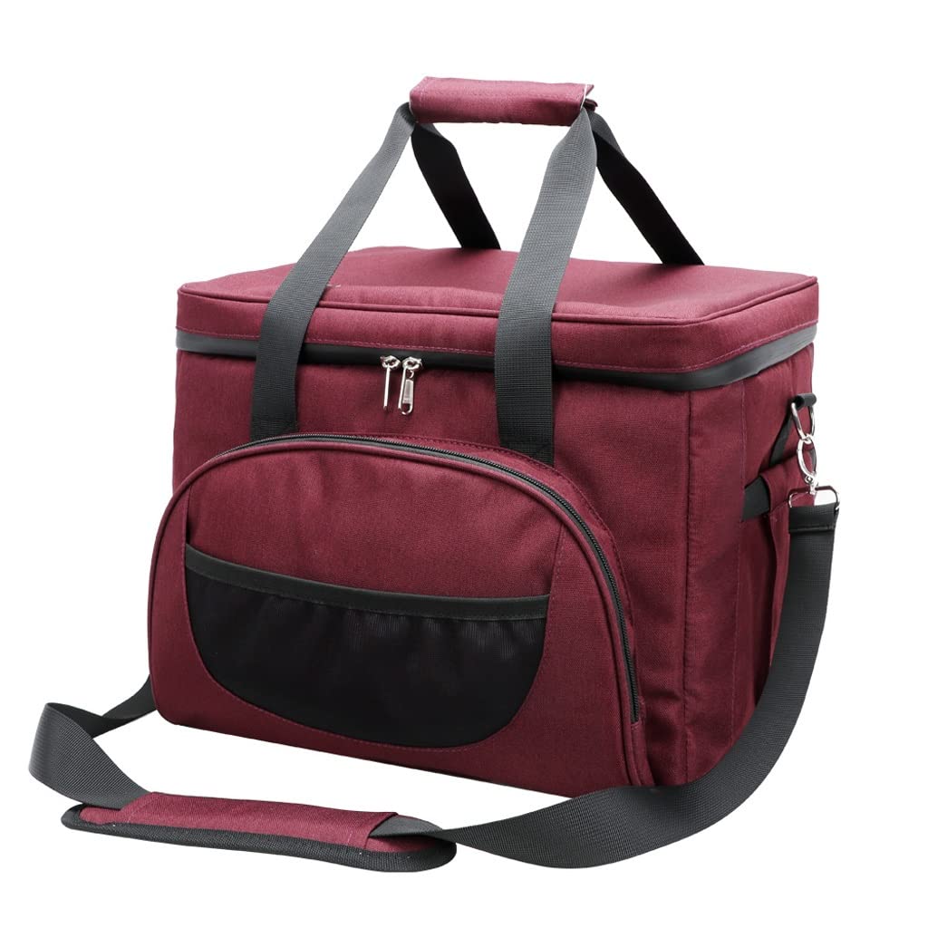 Bolsa refrigeradora con Correa Bolsa de Picnic isotérmica aislada para Cerveza Contenedor de Comida Grande Almuerzo (Color: E, tamaño: 30X24X23cm 16L) (B 30X24X23cm 16L)