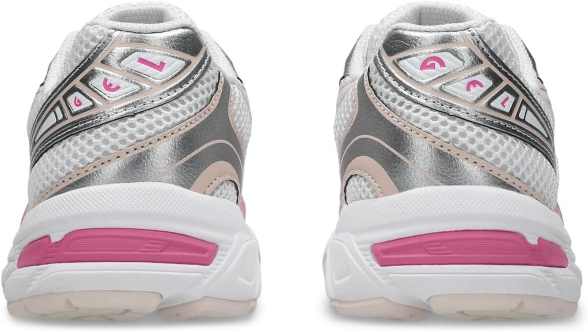 ASICS Gel 1130 Grade School Running Shoes (White/Dragon Fruit)