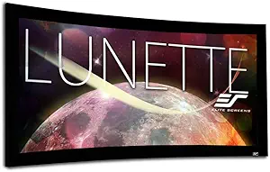 Elite Screens Lunette Series 96-inch Diagonal Curved Sound Transparent Projector Screen