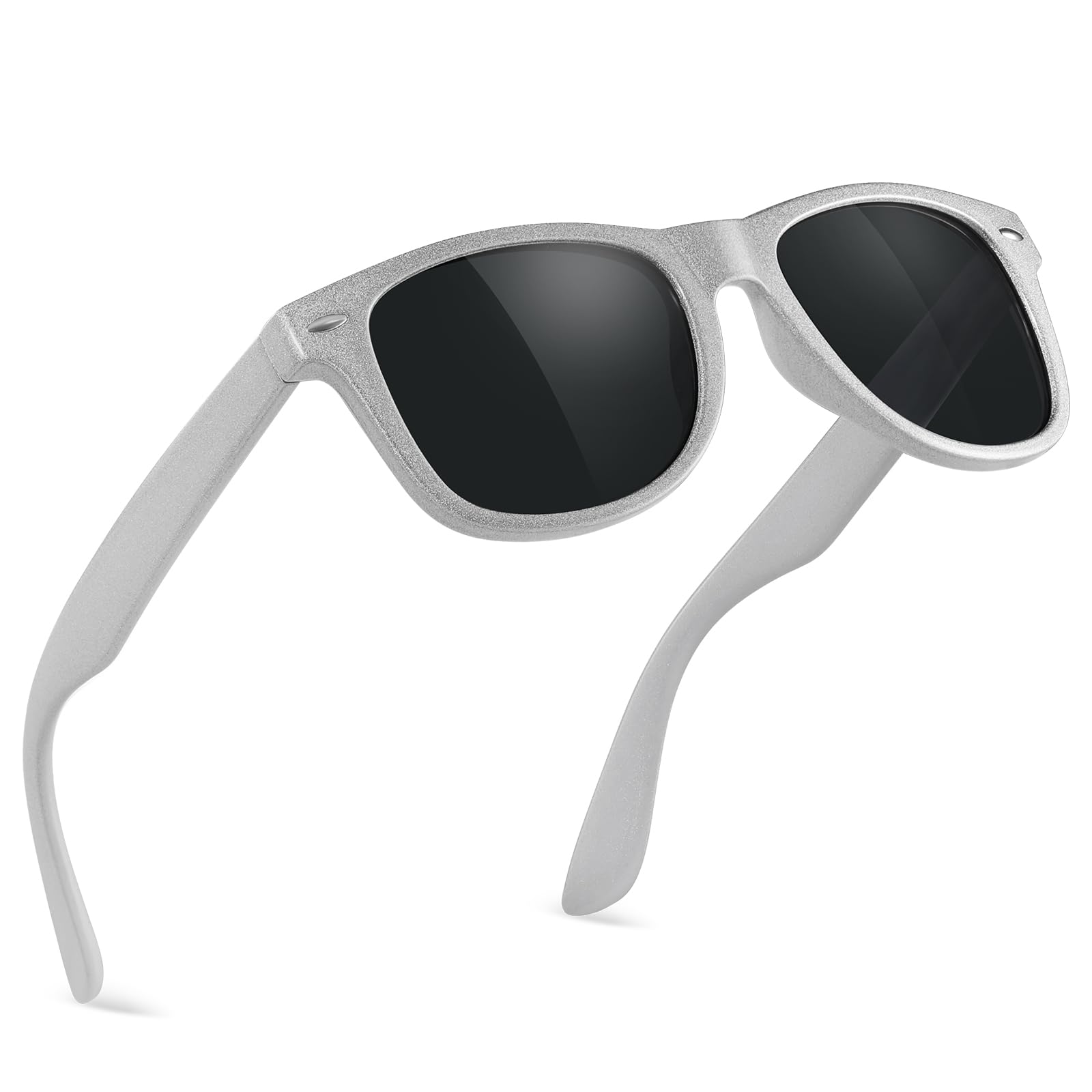 wearPro Sonnenbrille-Herren-Damen-Polarisiert-Rechteckig-Sonnenbrillen Unisex Retro Klassische Vintage Polarisierte Brille UV400 Schutz Classic Sunglasses Eckig für Fahren
