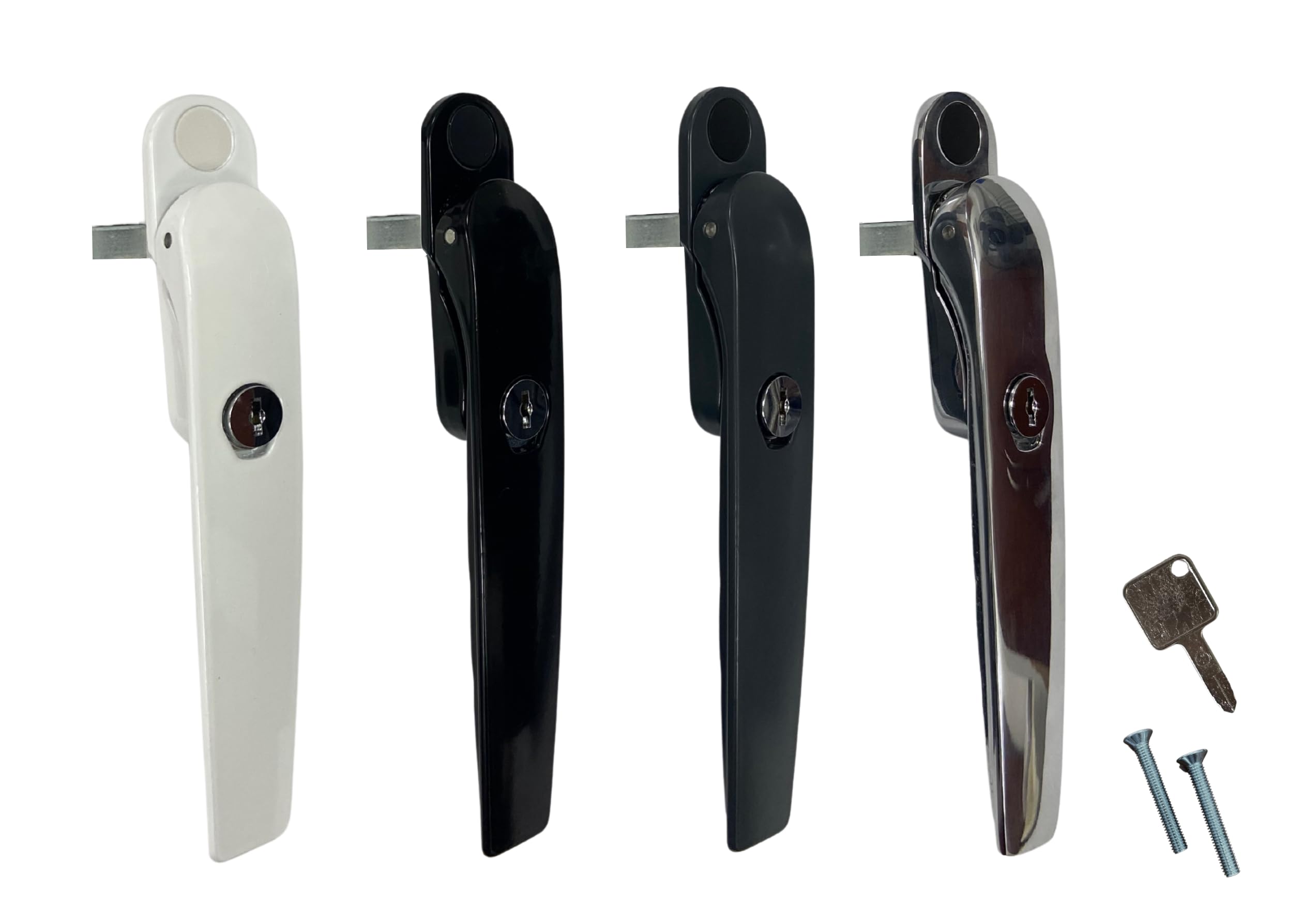 Verselo Tilt & Turn Low Profile Window Handle for Blinds and Shutters (Grey, 30mm)