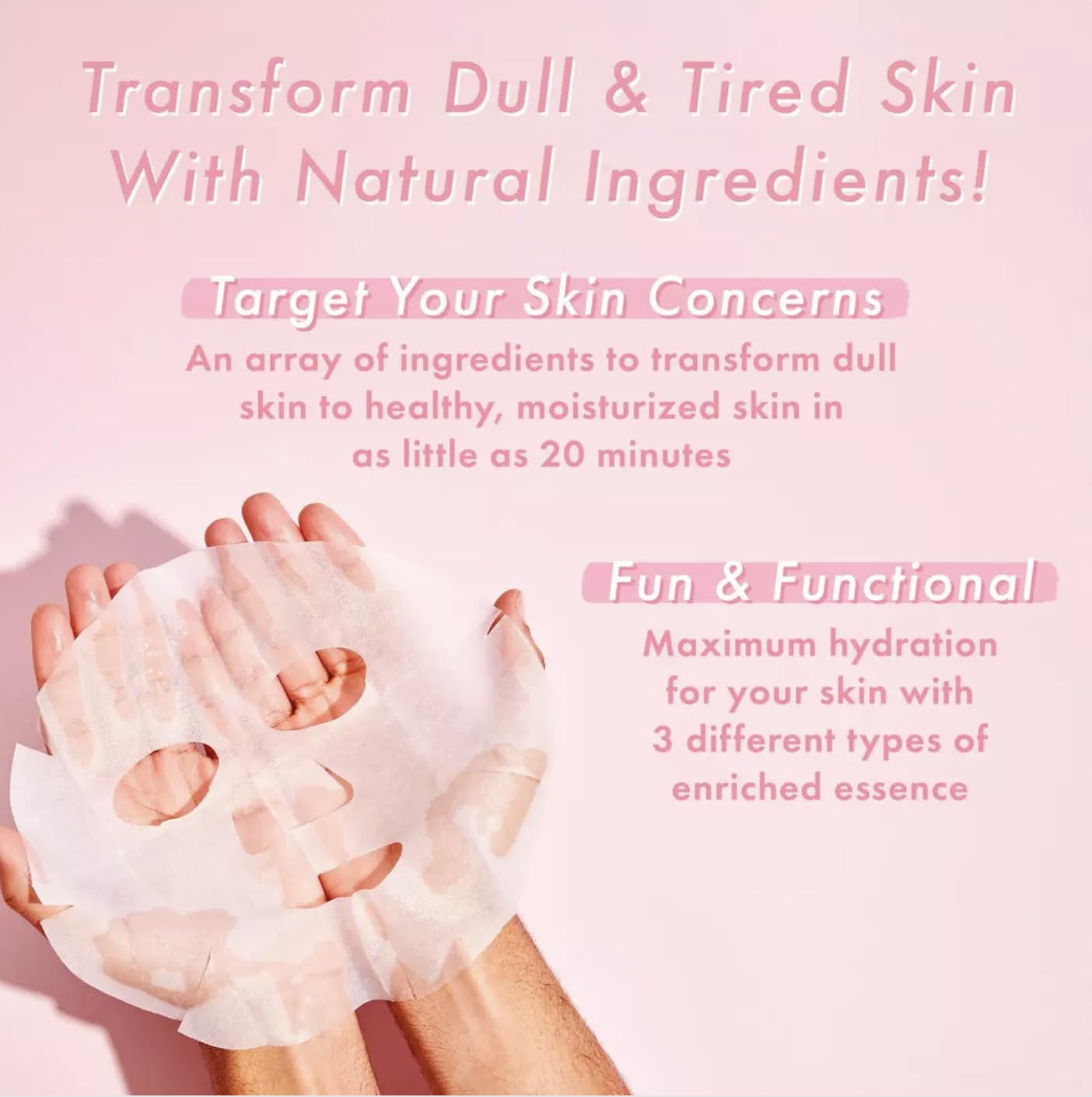 TONYMOLY I’m Real Sheet Mask Set – Korean Face Mask Variety Pack for Hydrating, Soothing & Nourishing Skin, K-Beauty Skincare Self-Care & Easter Gift Set for Women: 02 Real Radiance Set 1 Count (Pack of 5)