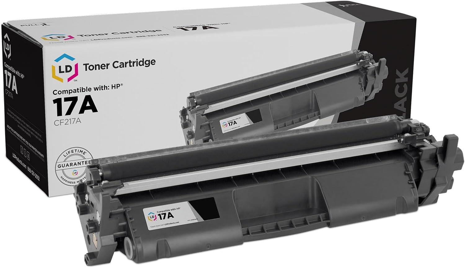 LD Products Compatible Toner Cartridge Replacement for HP 17A (CF217A) Black 1.6K Yield Toner for use in Printer LaserJet Pro M102a M102w MFP 130a M130fn M130fw M130nw