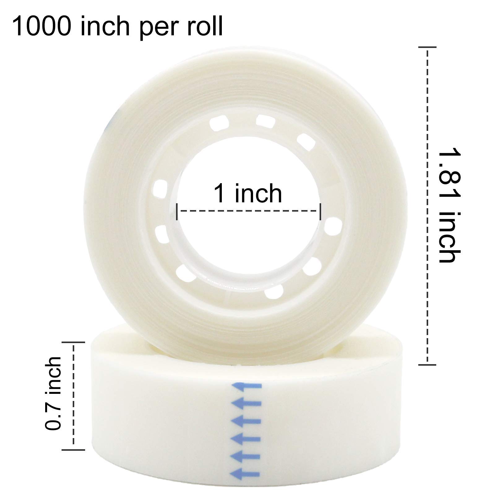 OWLKELA Matte Tape Rolls - 12 Pack -2