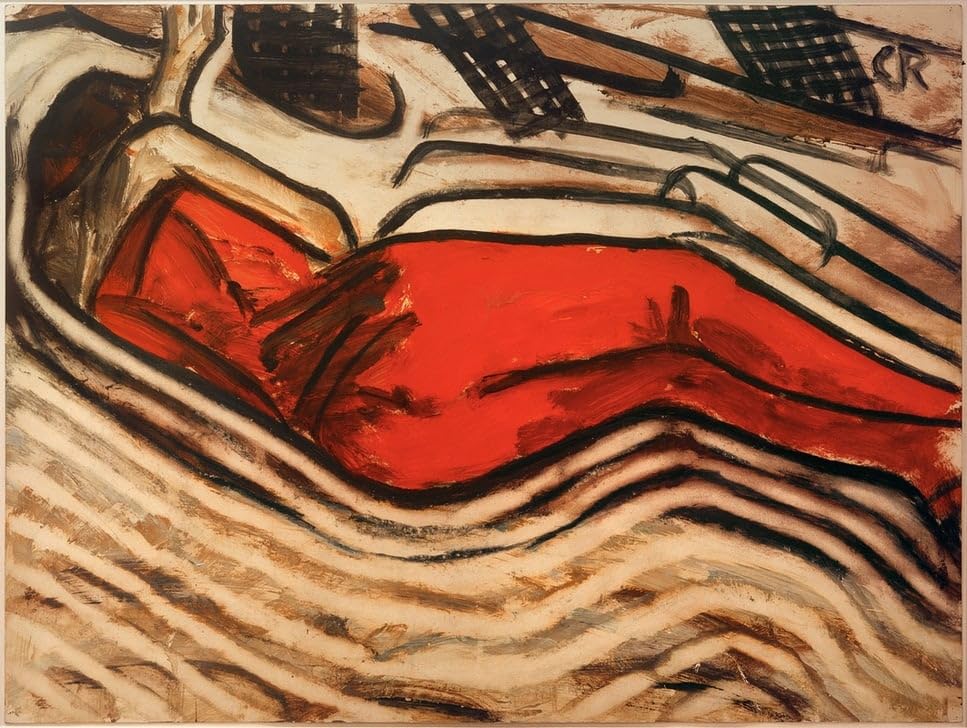 Impression d'art Dormir en rouge Rohlfs - Habillez un grand mur vide avec style 60x90