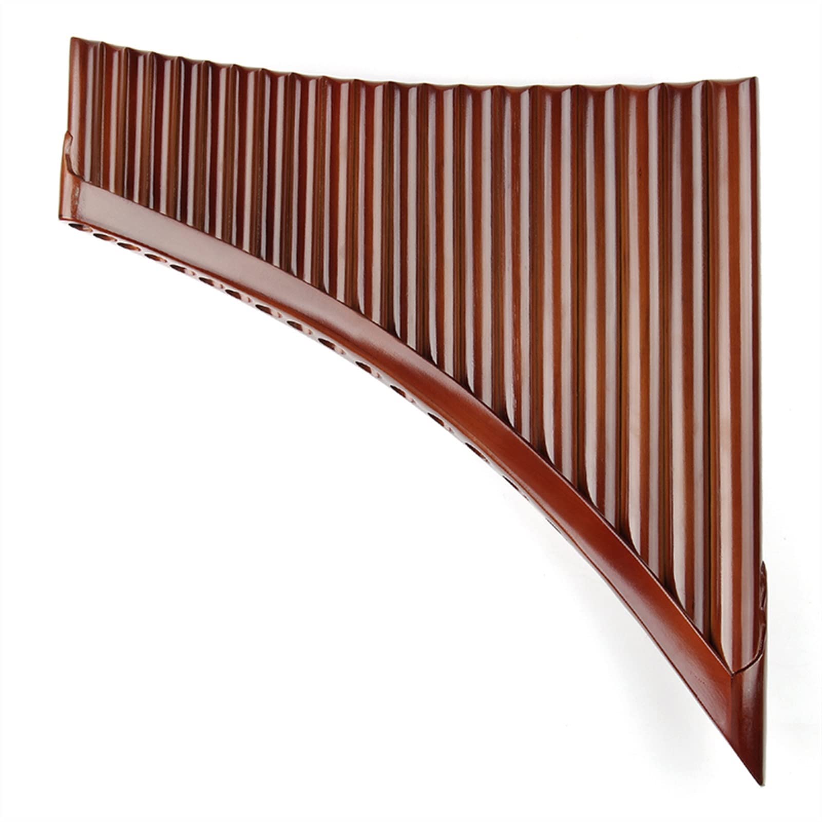 Pan Pipes E Key Panpipes Hechos a Mano 20 Pipes Brown Pan Flauta Instrumento Musical Música Instrumento de Viento