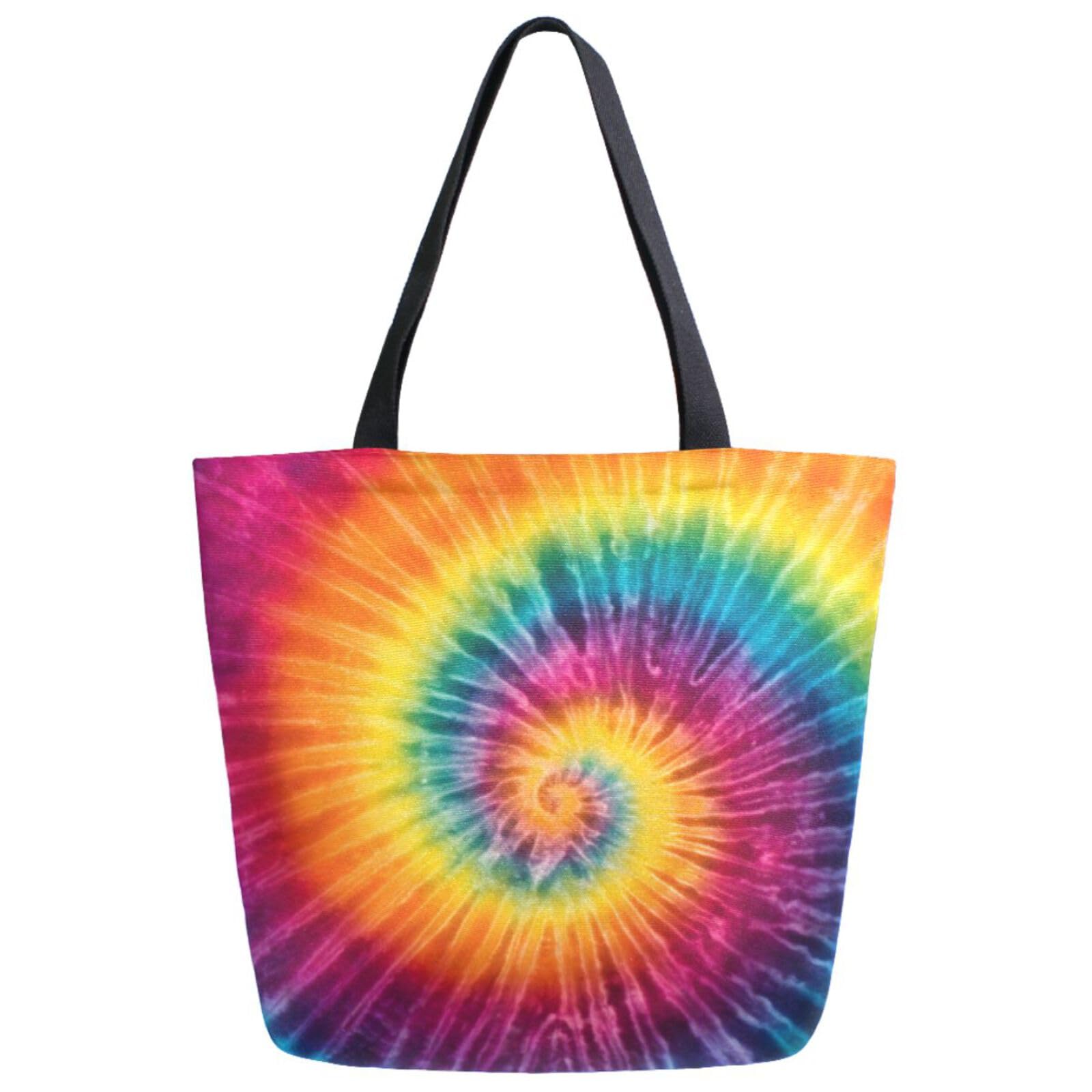 Amazon.com: Pfrewn Tie Dye Canvas Tote Bag Extra Large Grocery Bag