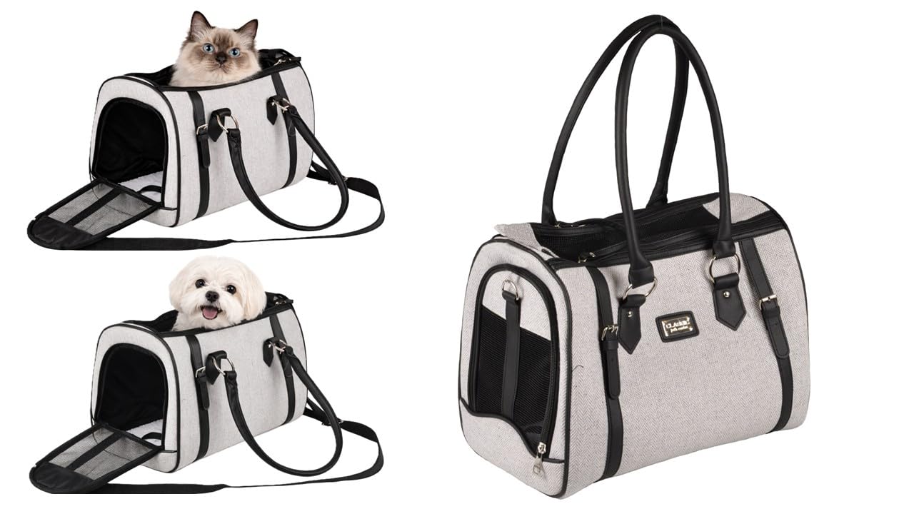 Flamingo CARRYING BAG TATJANA LIGHT GREY 37x24x31CM
