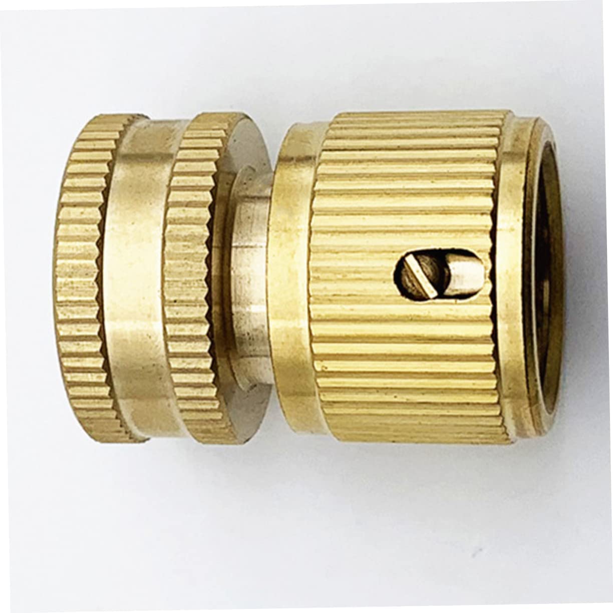 2 Set Raccordo per Tubo dell'Acqua Raccordo per Tubo Flessibile in Ottone Connettore Rapido 3/4 Pollici Connettore Rapido Tubo da Giardino Connettore Rapido Tubo da Giardino Raccordo per Tubo da Gia