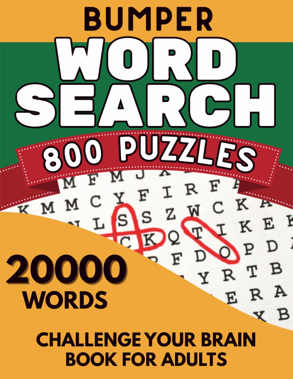 Bumper Word Search Book For Adults: A Giant Collection Of Fun & Challenging Themed Word Searches - Relaxing & Brain Stimulating Big Puzzle Games