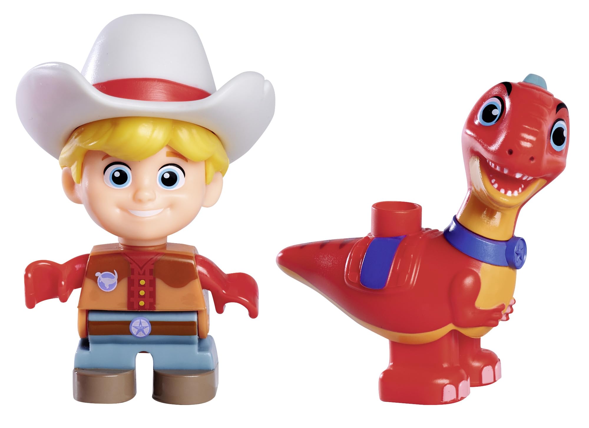 Dino Ranch 6 bundelpakket dino-mijtjaloezieën - zes 6,3 cm ei verzamelfiguren - speelgoed voor kinderen met je favoriete pre-westerse veehouders
