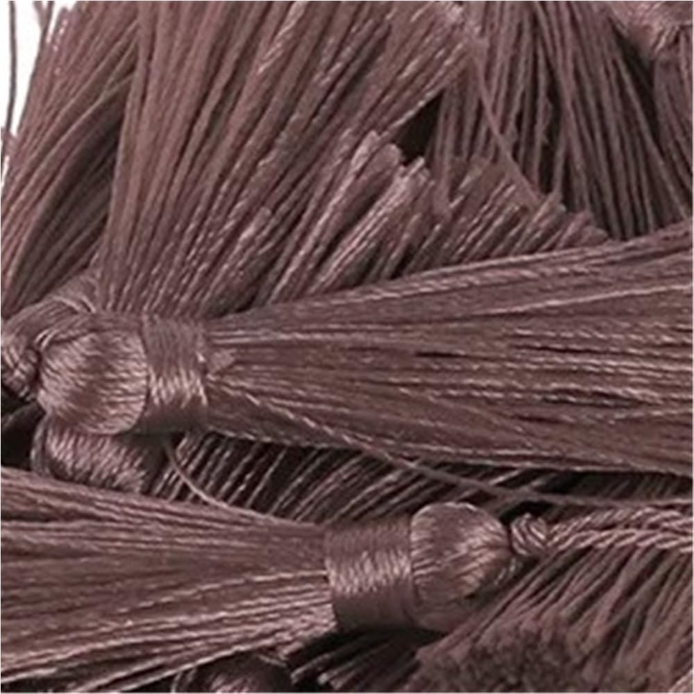 Handmade Tassel 50pcs 9.5cm/3.75 Inch Key Tassels, Polyester, DIY Handmade Bookmark for Crafts Accessories of Home(BLUEVIOLET)