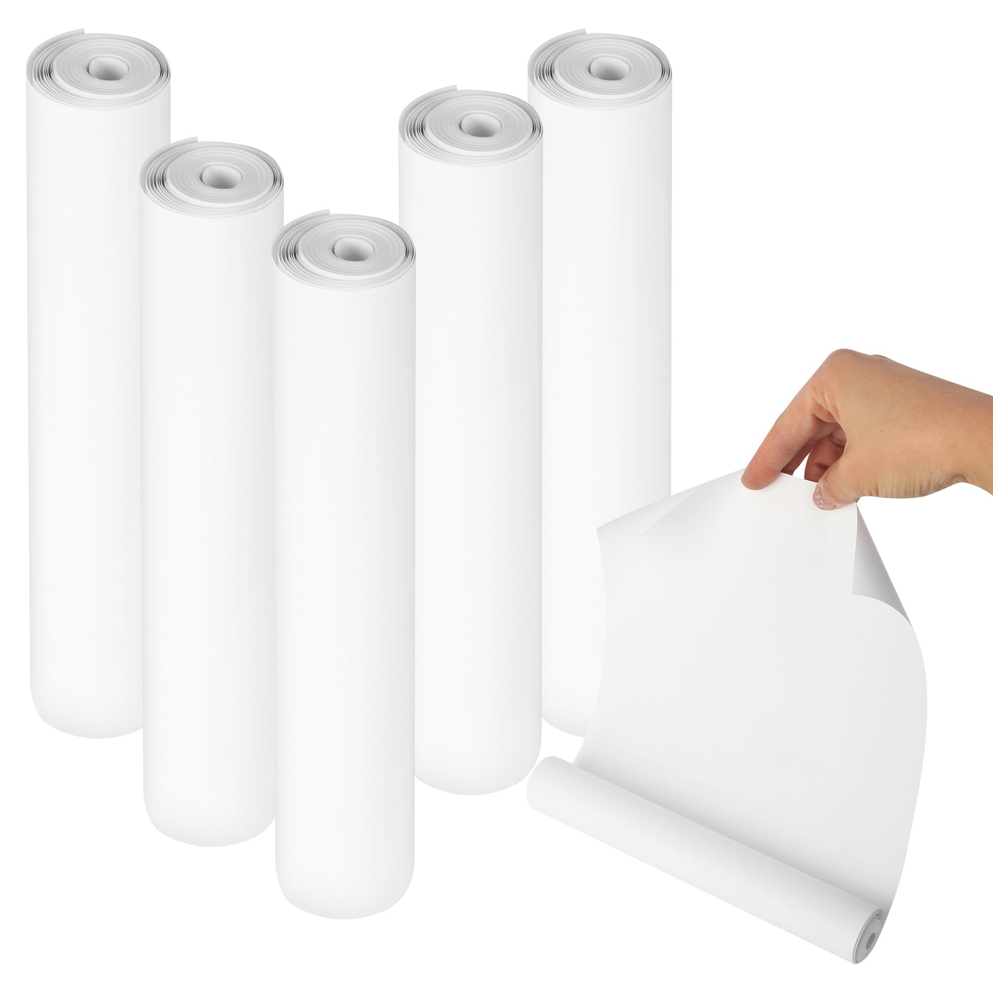 (4 Rollos) Papel Termico Impresora A4 (Aprox. 116 Hojas),Papel Térmico A4 Plegable,Compatible con La Mayoría de Impresoras Térmicas,Sin BPA, de Secado Rápido,Adecuado para Documentos, Sitios Web y