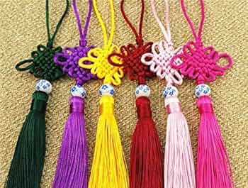 2494 「開運」中国吊るし飾り 約80cm 中国 吊るし飾り