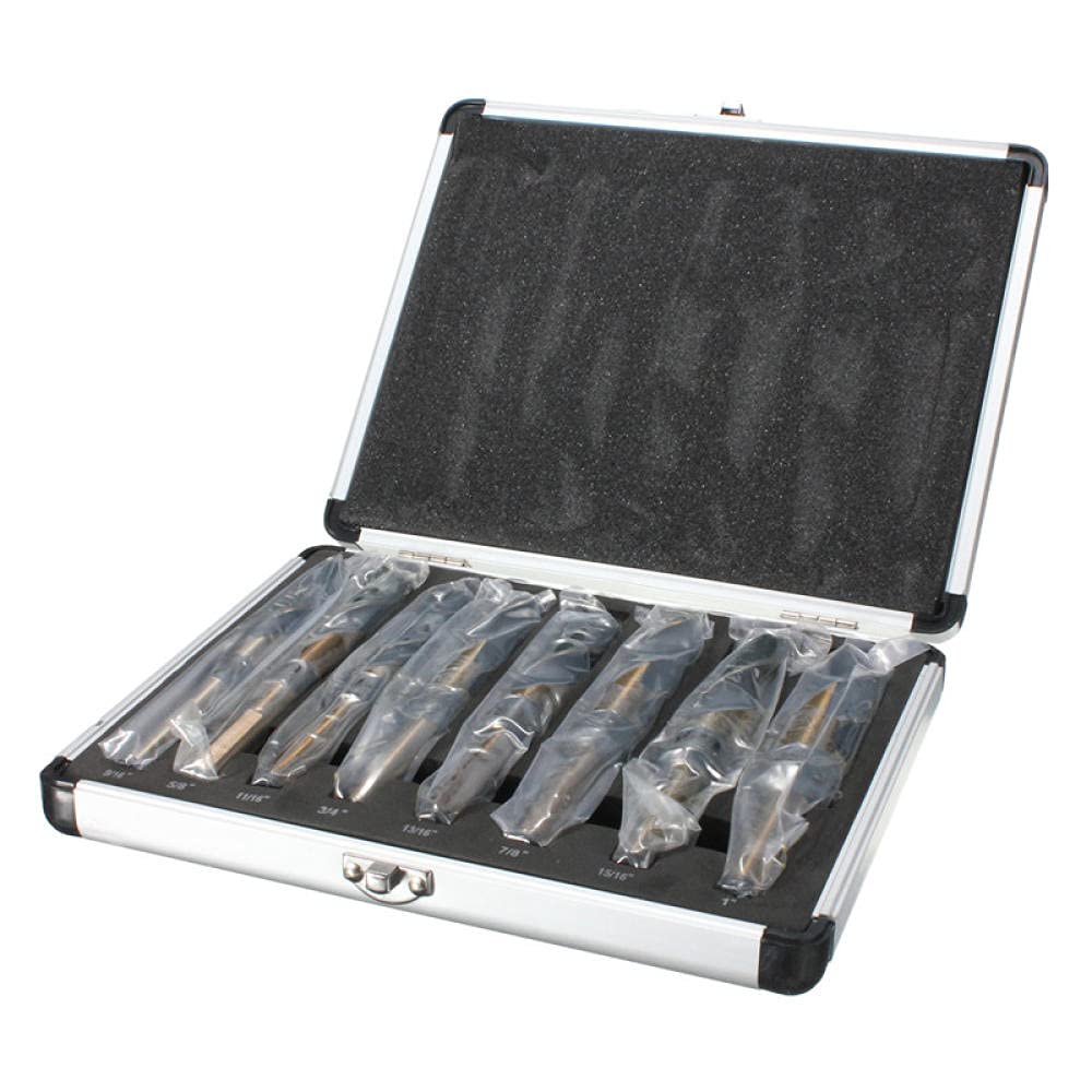 8pcs 1/2 pollice Titan HSS Praticare l'acciaio inox rivestito in acciaio inox HSS HSS Set di strumenti per trapano elettrico