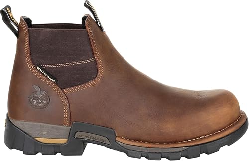 Georgia Boot Botas de trabajo Chelsea impermeables Eagle One, Marrón, 8-13