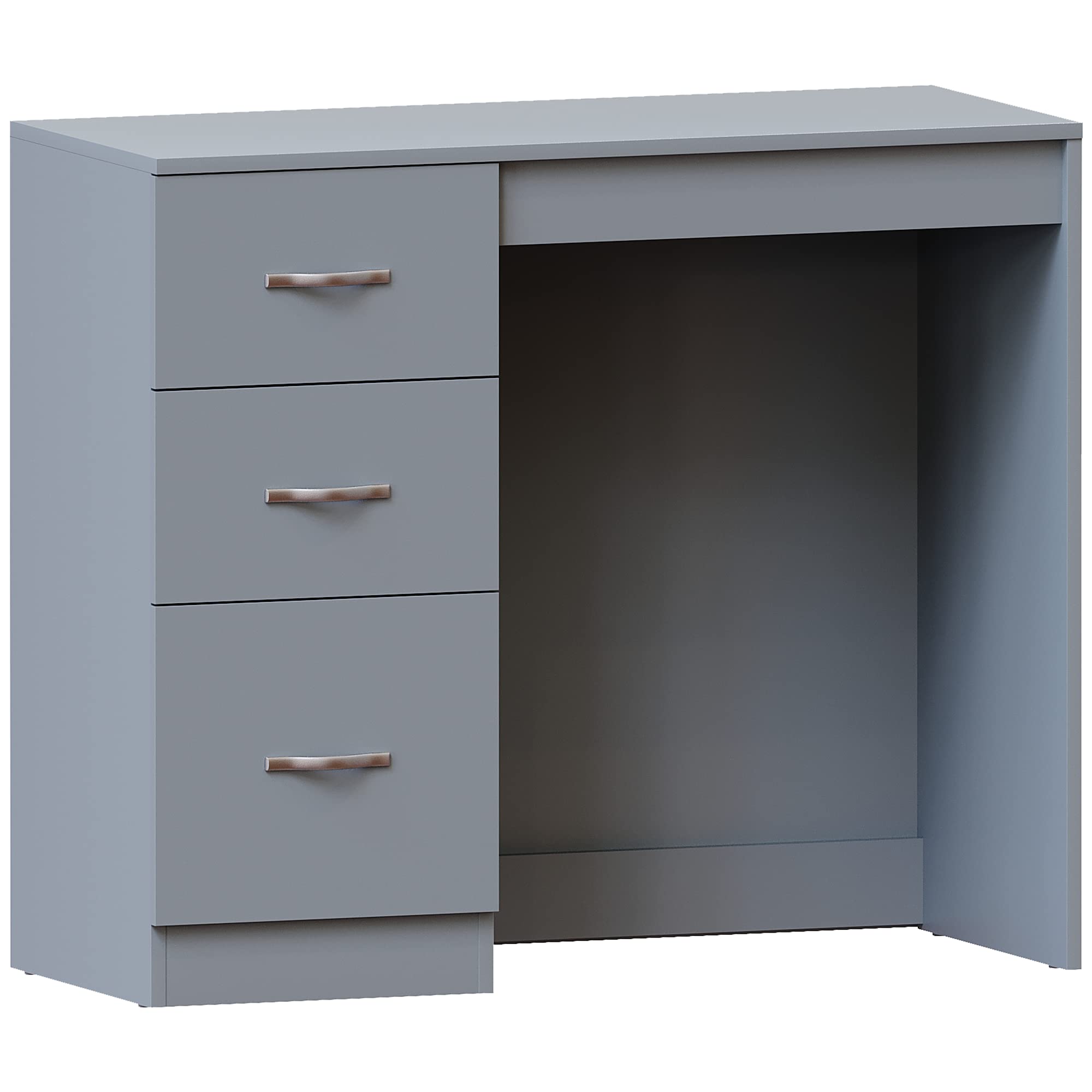 Vida Designs Riano Coiffeuse à 3 tiroirs Gris