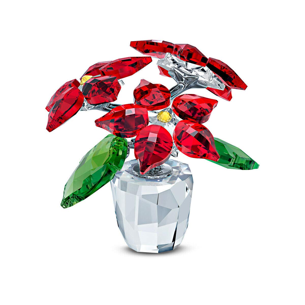 【レッド】SWAROVSKI スワロフスキー ポインセチア　箱付 Amazon.com: Swarovski Poinsettia Red One Size : Home & Kitchen