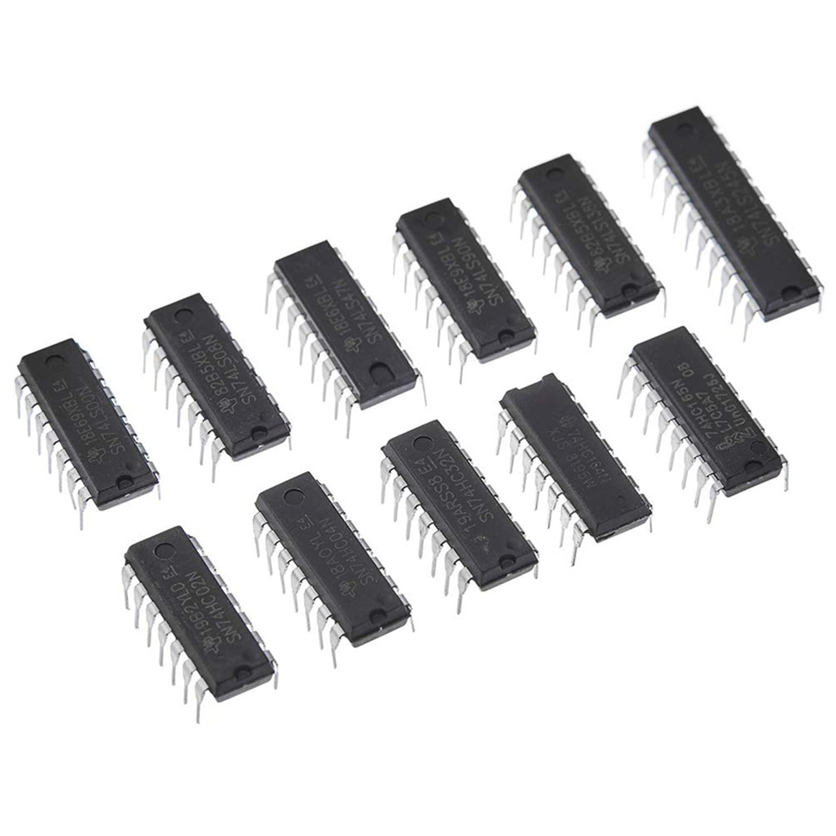 120 STK. 74HCxx + Logik-IC-Sortimentskit der Serie 74LSxx, Digitaler Integrierter Chip (60 STK. 74HCxx + 60 STK. 74LSxx)