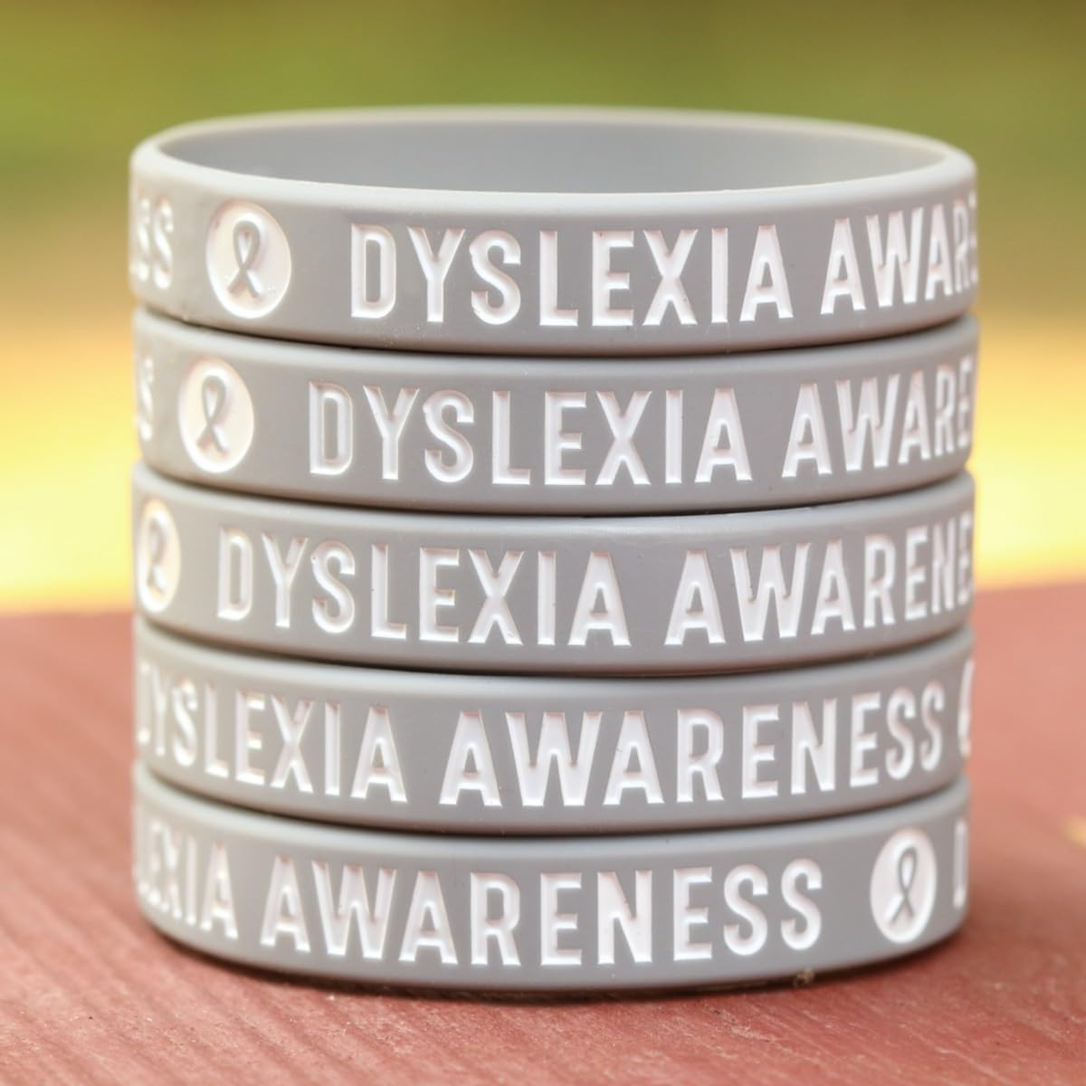 Dyslexia Awareness Wristband Set (from 2 to 100 Bands)