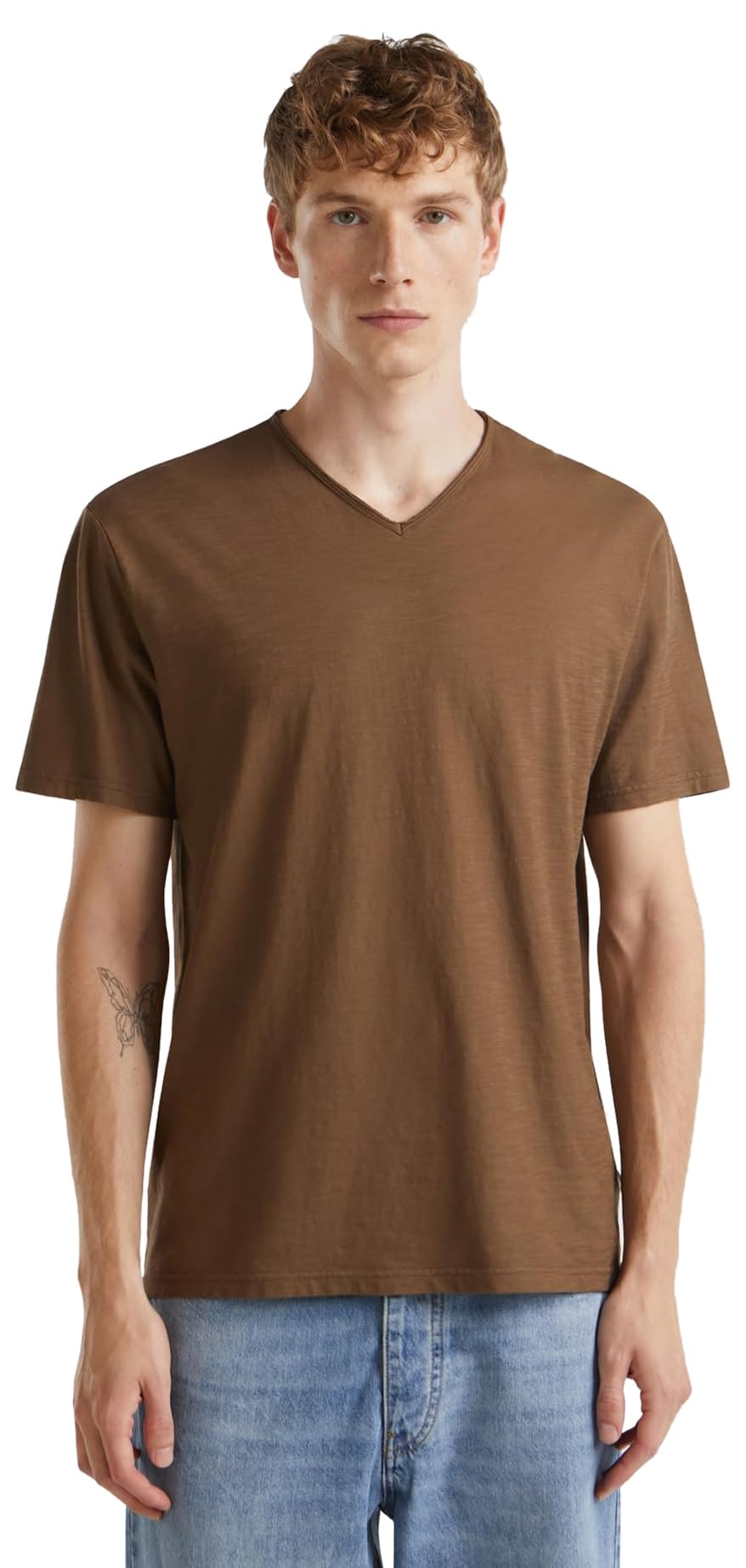 United Colors of Benetton Men's Sweater, Brown, XS
