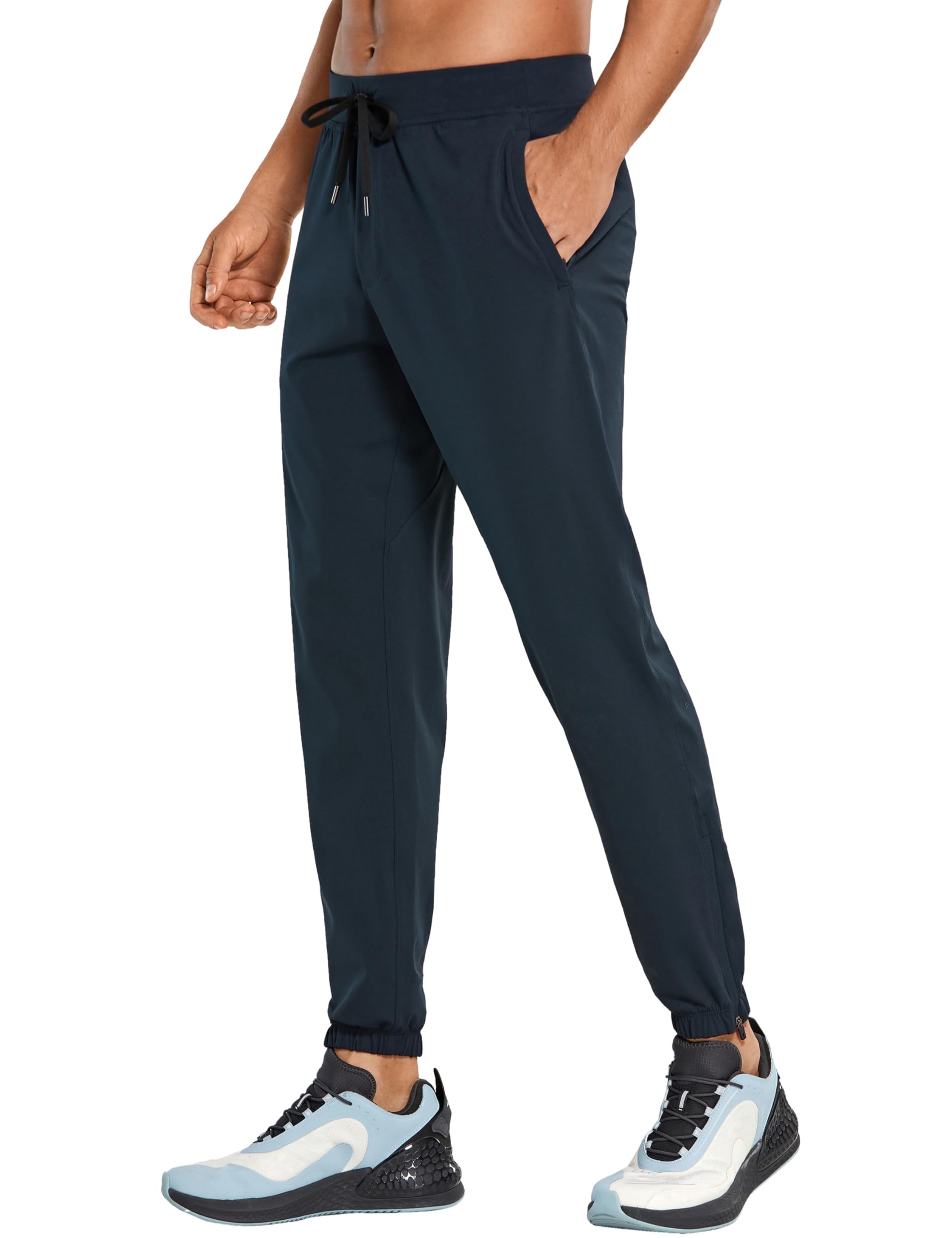 CRZ YOGA 4-Way Stretch Athletic Joggers for Men 28" - Track Golf Gym Workout Hiking Pants with Pockets